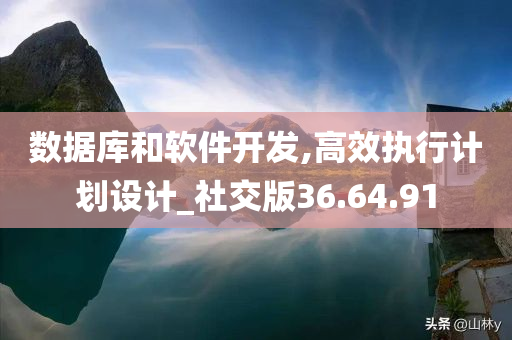 数据库和软件开发,高效执行计划设计_社交版36.64.91