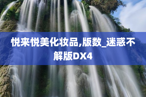 悦来悦美化妆品,版数_迷惑不解版DX4