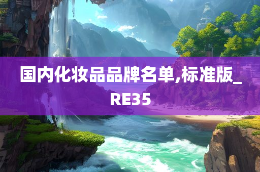 国内化妆品品牌名单,标准版_RE35