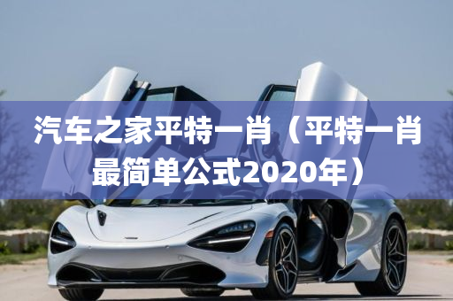 汽车之家平特一肖（平特一肖最简单公式2020年）