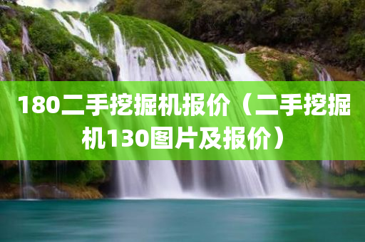 180二手挖掘机报价（二手挖掘机130图片及报价）