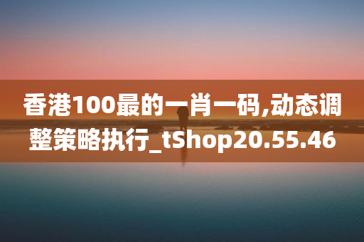 香港100最的一肖一码,动态调整策略执行_tShop20.55.46