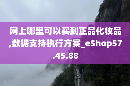 网上哪里可以买到正品化妆品,数据支持执行方案_eShop57.45.88