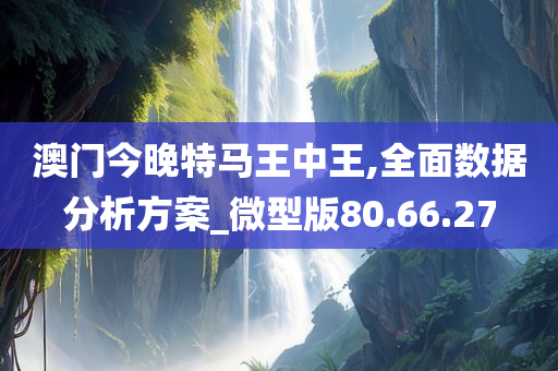 澳门今晚特马王中王,全面数据分析方案_微型版80.66.27