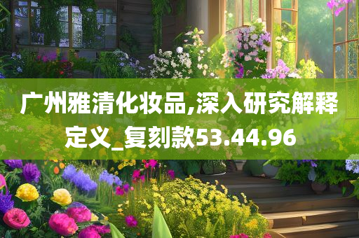 广州雅清化妆品,深入研究解释定义_复刻款53.44.96