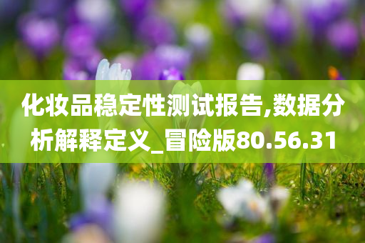 化妆品稳定性测试报告,数据分析解释定义_冒险版80.56.31