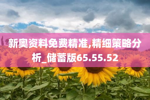 新奥资料免费精准,精细策略分析_储蓄版65.55.52