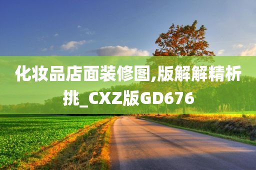 化妆品店面装修图,版解解精析挑_CXZ版GD676