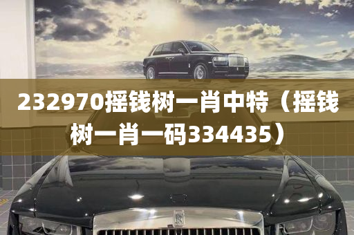 232970摇钱树一肖中特（摇钱树一肖一码334435）