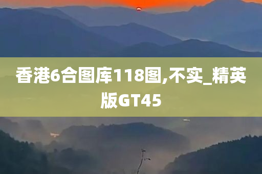 香港6合图库118图,不实_精英版GT45