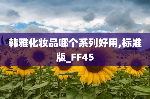 韩雅化妆品哪个系列好用,标准版_FF45