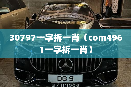 30797一字拆一肖（com4961一字拆一肖）