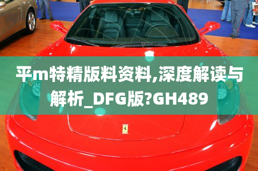 平m特精版料资料,深度解读与解析_DFG版?GH489