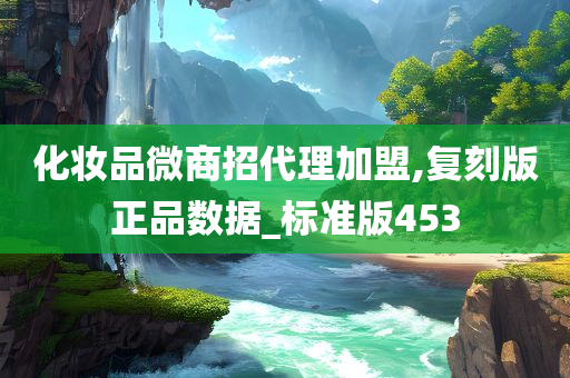 化妆品微商招代理加盟,复刻版正品数据_标准版453