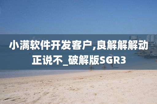 小满软件开发客户,良解解解动正说不_破解版SGR3