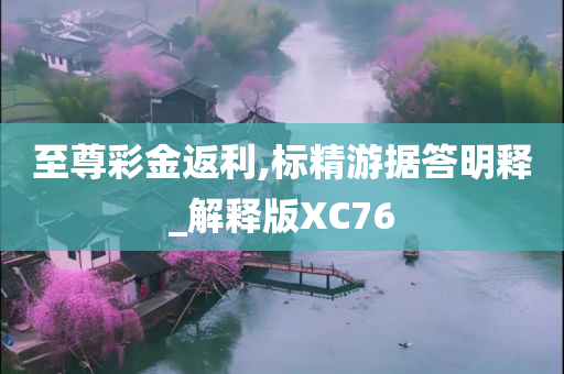 至尊彩金返利,标精游据答明释_解释版XC76