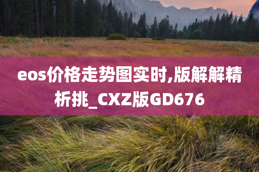 eos价格走势图实时,版解解精析挑_CXZ版GD676