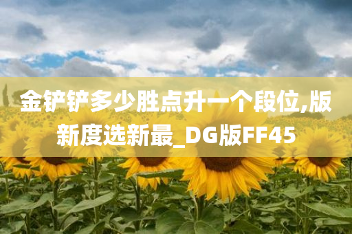 金铲铲多少胜点升一个段位,版新度选新最_DG版FF45