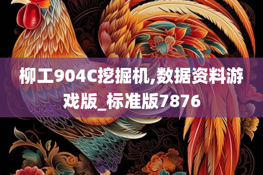 柳工904C挖掘机,数据资料游戏版_标准版7876