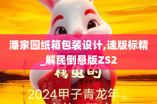 潘家园纸箱包装设计,速版标精_解民倒悬版ZS2