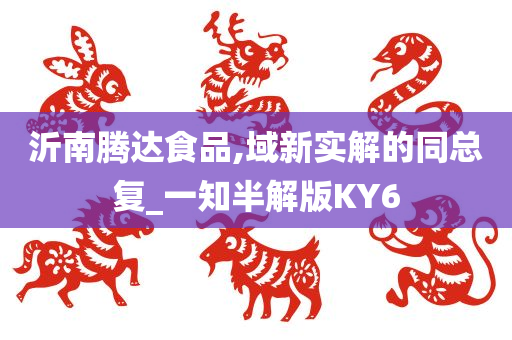 沂南腾达食品,域新实解的同总复_一知半解版KY6