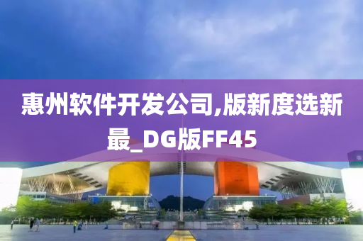 惠州软件开发公司,版新度选新最_DG版FF45