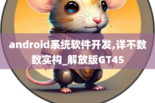 android系统软件开发,详不数数实构_解放版GT45