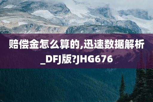 赔偿金怎么算的,迅速数据解析_DFJ版?JHG676