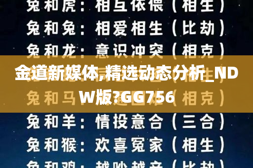 金道新媒体,精选动态分析_NDW版?GG756