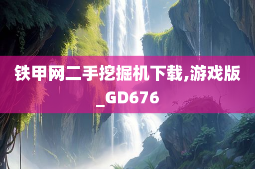 铁甲网二手挖掘机下载,游戏版_GD676