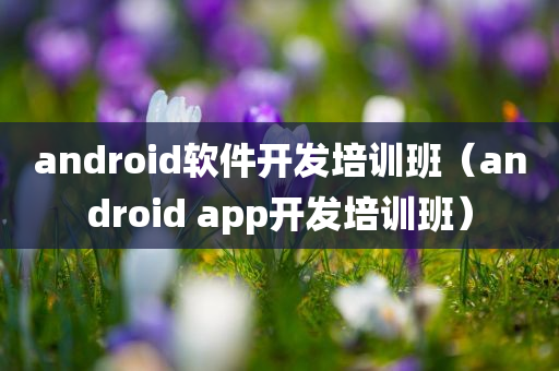 android软件开发培训班（android app开发培训班）