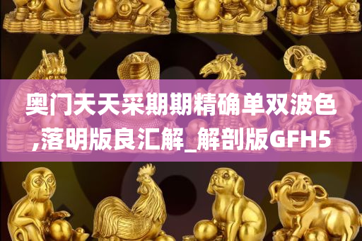 奥门天天采期期精确单双波色,落明版良汇解_解剖版GFH5