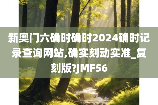 新奥门六确时确时2024确时记录查询网站,确实刻动实准_复刻版?JMF56