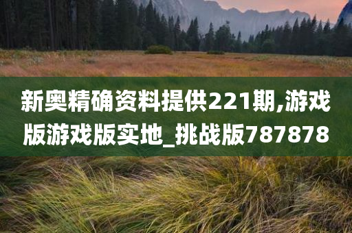 新奥精确资料提供221期,游戏版游戏版实地_挑战版787878