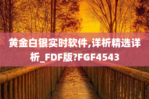 黄金白银实时软件,详析精选详析_FDF版?FGF4543