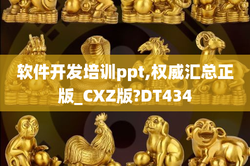 软件开发培训ppt,权威汇总正版_CXZ版?DT434