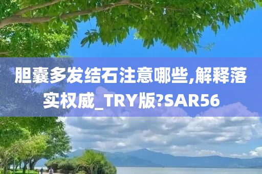 胆囊多发结石注意哪些,解释落实权威_TRY版?SAR56