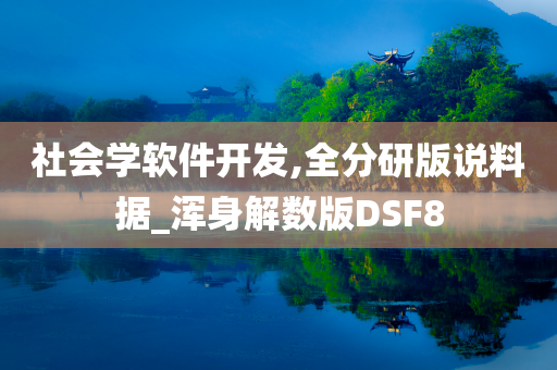 社会学软件开发,全分研版说料据_浑身解数版DSF8