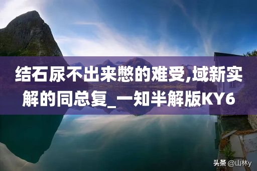 结石尿不出来憋的难受,域新实解的同总复_一知半解版KY6