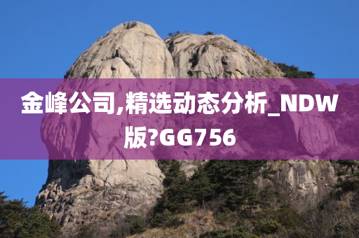 金峰公司,精选动态分析_NDW版?GG756