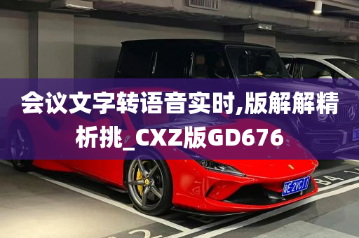 会议文字转语音实时,版解解精析挑_CXZ版GD676