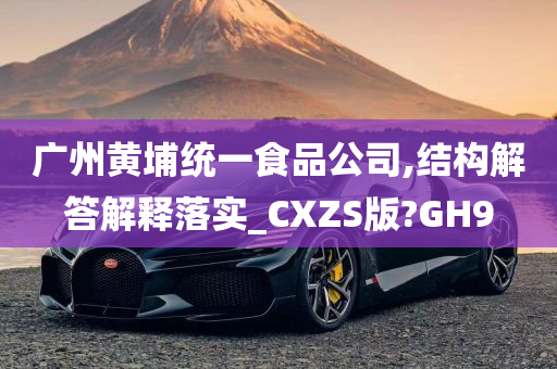 广州黄埔统一食品公司,结构解答解释落实_CXZS版?GH9