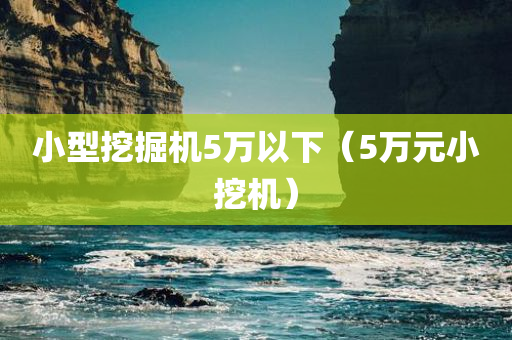 小型挖掘机5万以下（5万元小挖机）