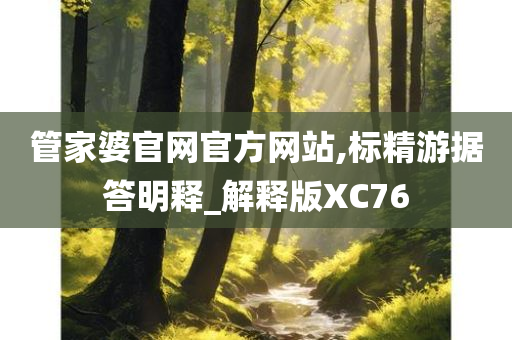 管家婆官网官方网站,标精游据答明释_解释版XC76