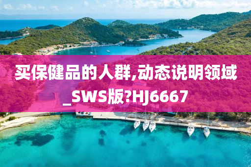 买保健品的人群,动态说明领域_SWS版?HJ6667