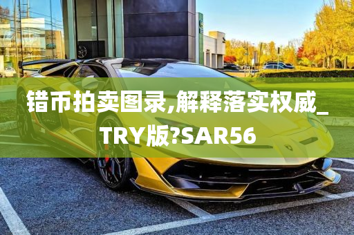 错币拍卖图录,解释落实权威_TRY版?SAR56