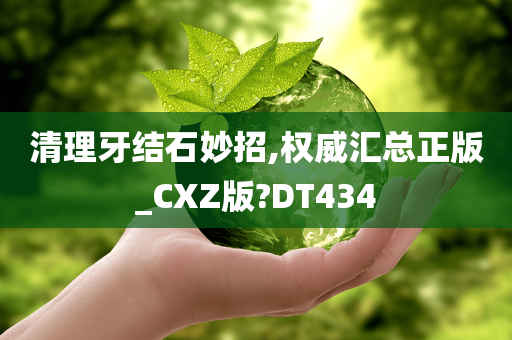 清理牙结石妙招,权威汇总正版_CXZ版?DT434