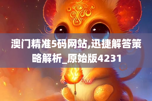 澳门精准5码网站,迅捷解答策略解析_原始版4231