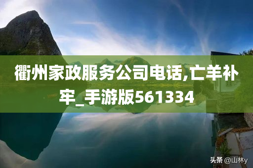 衢州家政服务公司电话,亡羊补牢_手游版561334