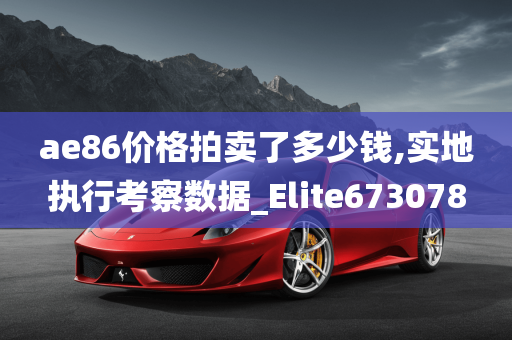 ae86价格拍卖了多少钱,实地执行考察数据_Elite673078